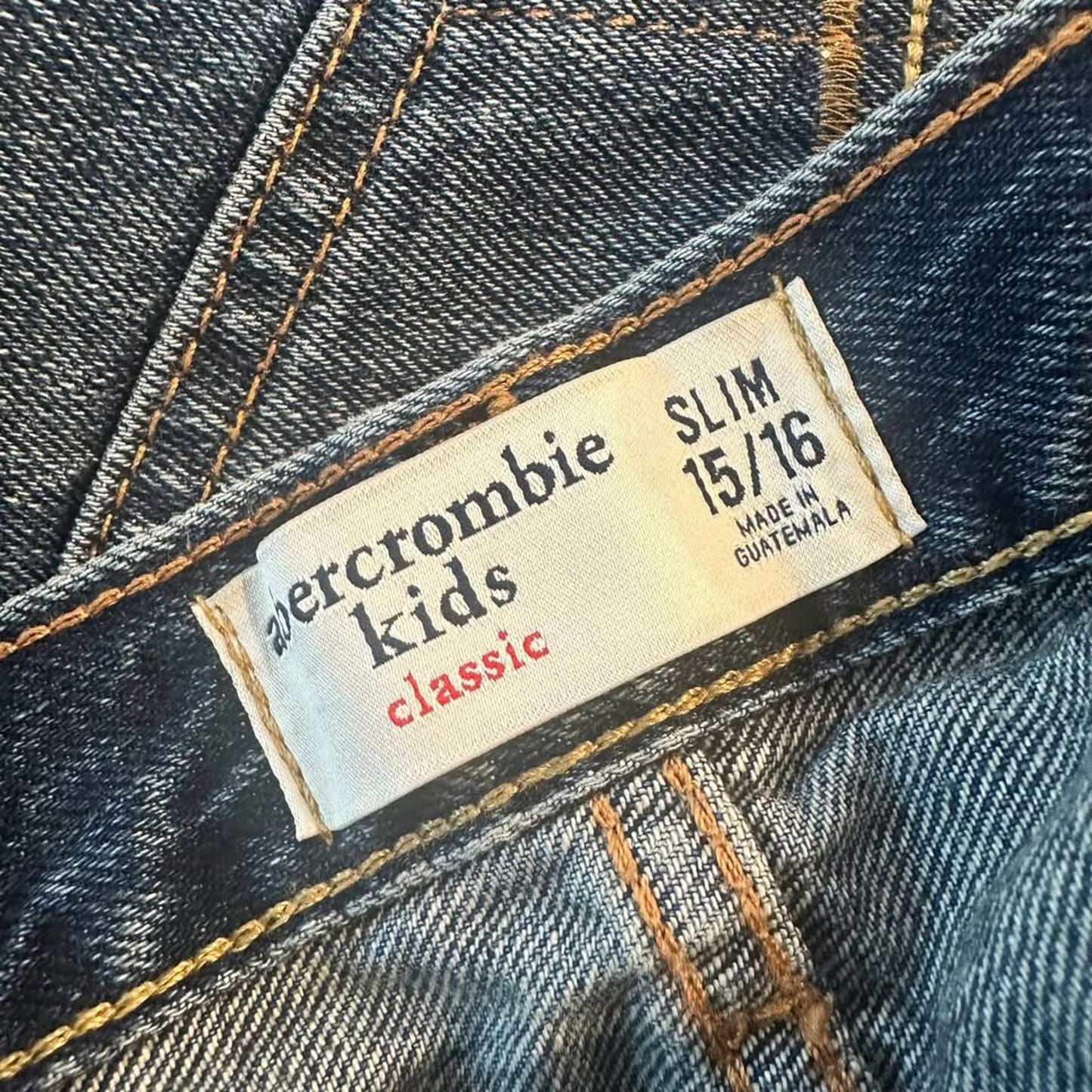 Abercrombie Kids classic blue jeans size 15/16 slim