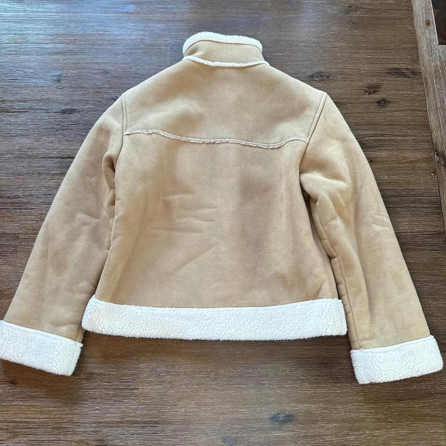GAP kids Faux suede sherpa lined jacket/coat size Large (10)
